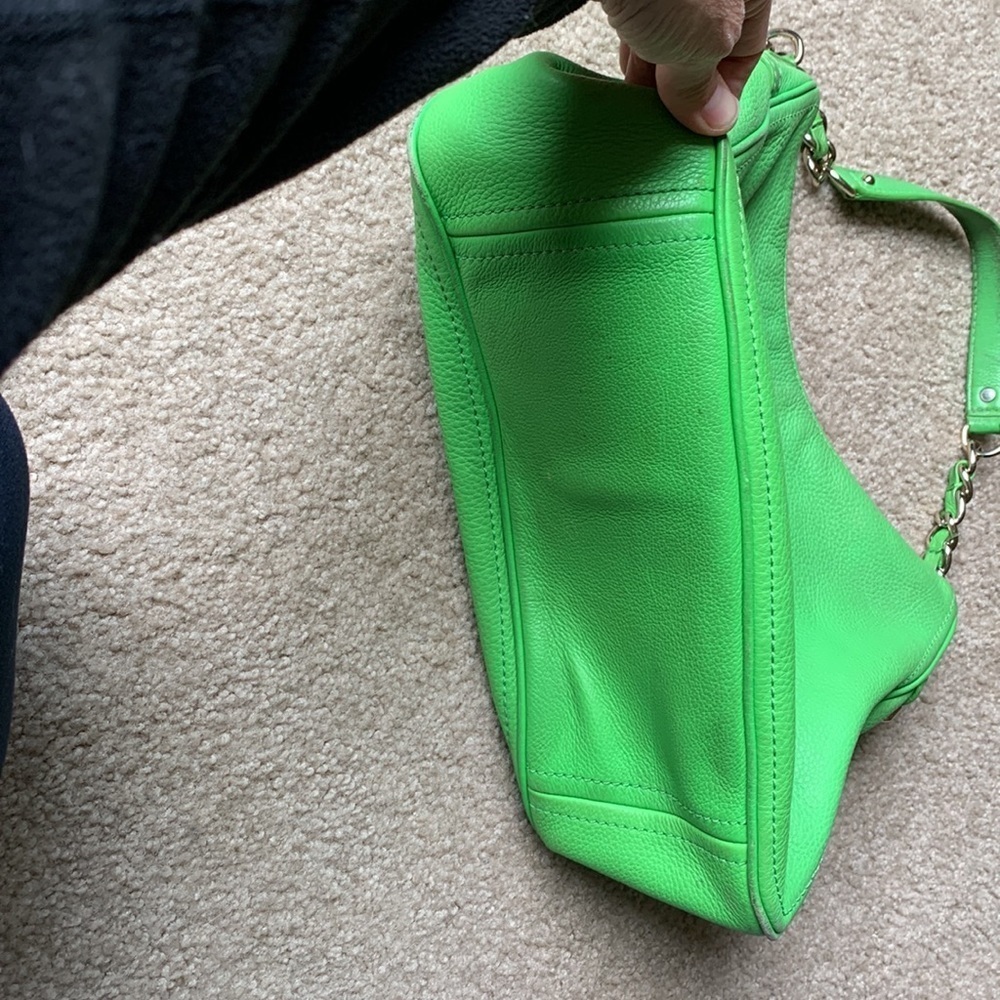 Kate Spade Cobble Hill Finley Hobo Pebbled Leather Shoulder Bag Shamrock Green - Picture 10 of 16